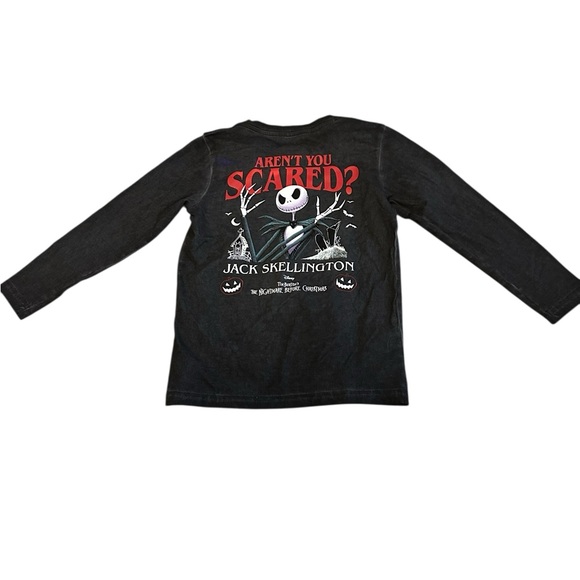 Jack Skellington Kids Long Sleeve Shirt - Black - Picture 2 of 4